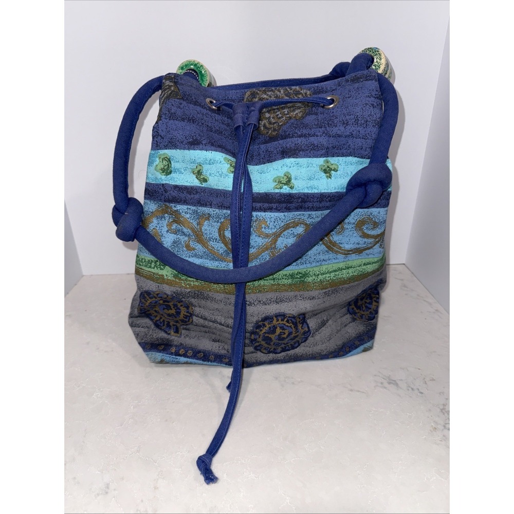 Sun n S and Beach Tote Bag Shoulder Strap Draw String Closure Beach 12" X 16"